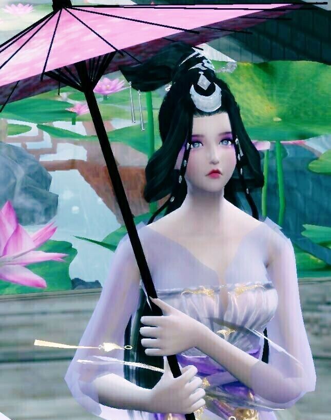一只古风女娃