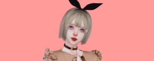 活泼可爱的少女