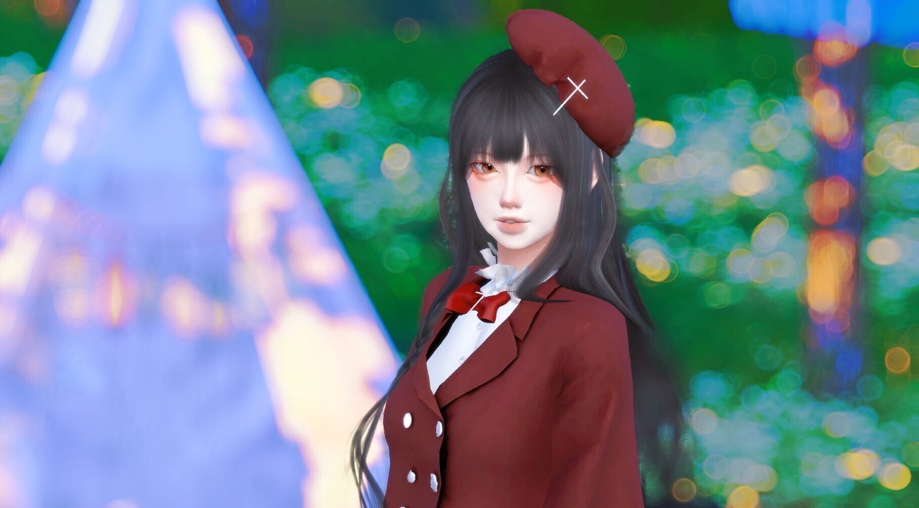 野餐的少女