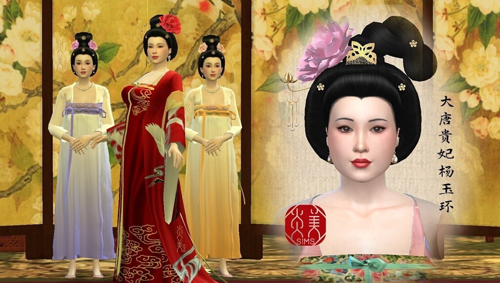 古风古韵人物—大唐牡丹杨贵妃