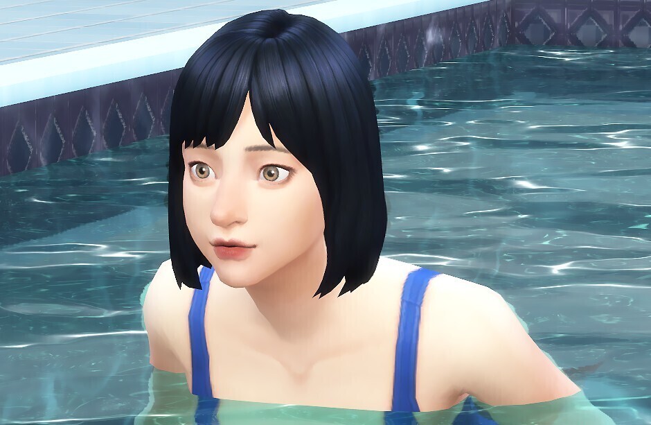 EA风日本女高中生jk可爱包子脸游泳部长