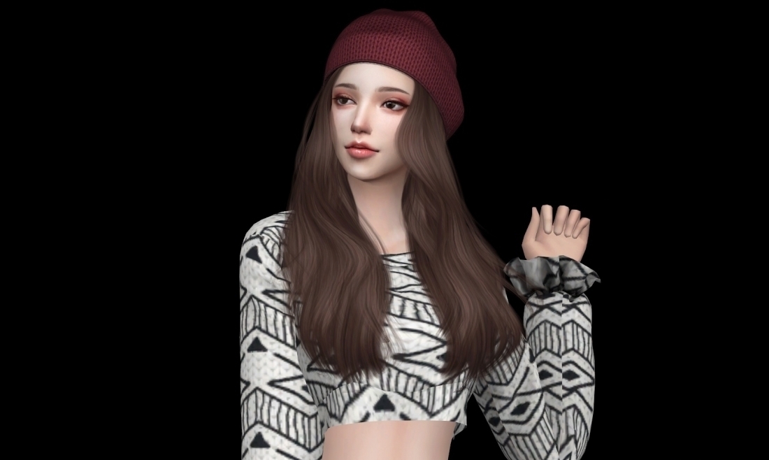 戴帽子的小姐姐！