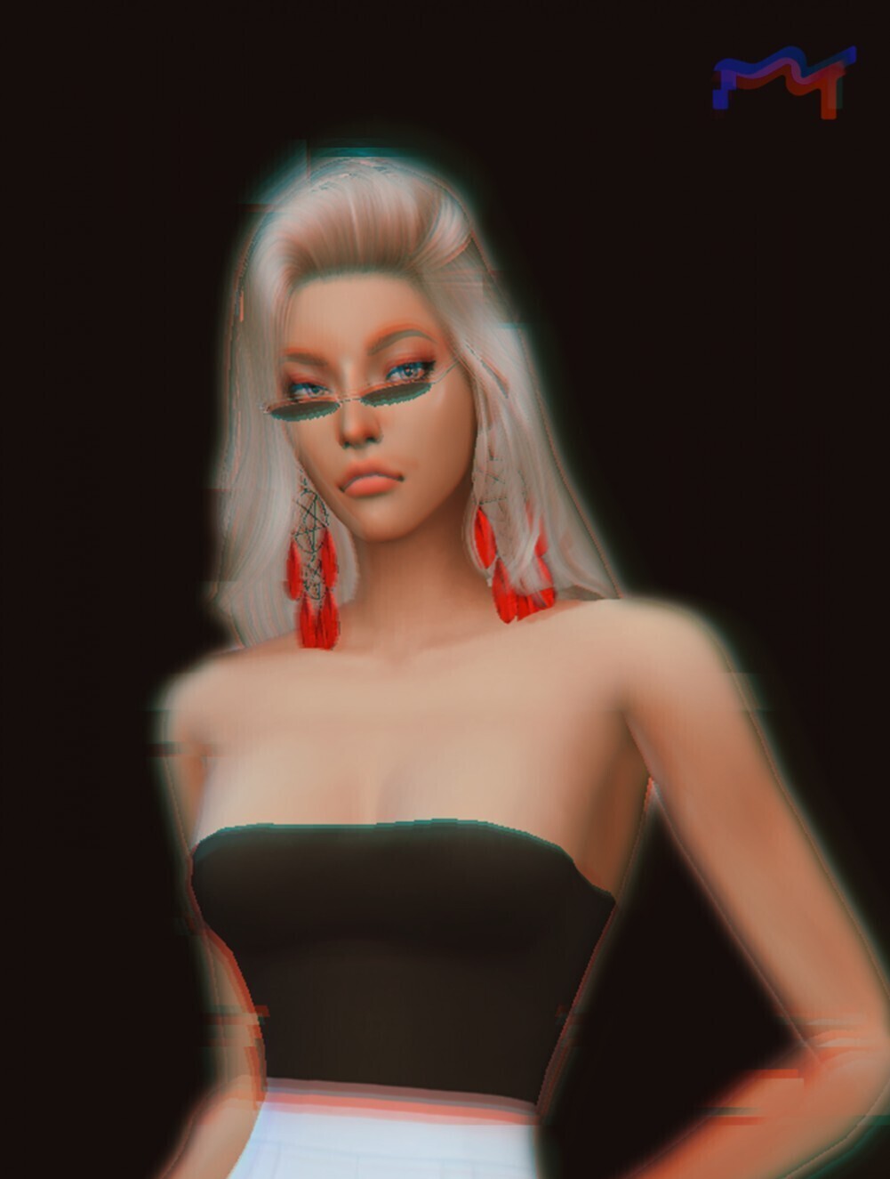 仿卡戴珊风格捏的一个黑皮御姐...?