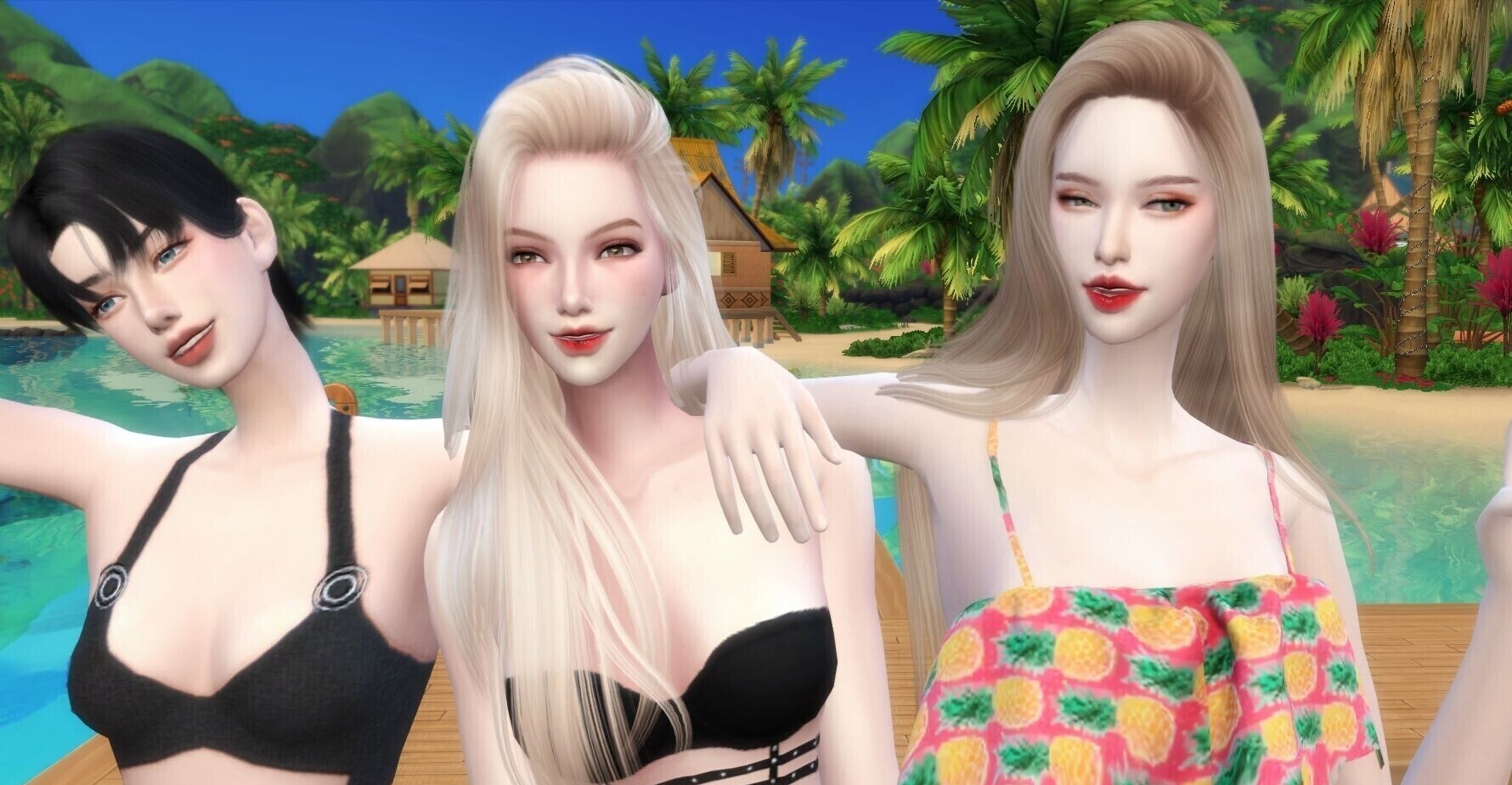 夏日联动———快把三只小姐姐领回家吧