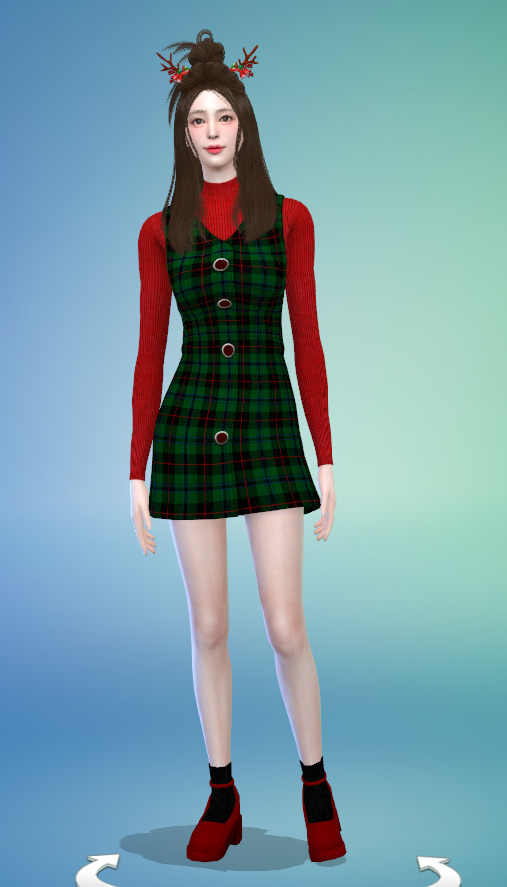 可爱妹妹祝你圣诞快乐