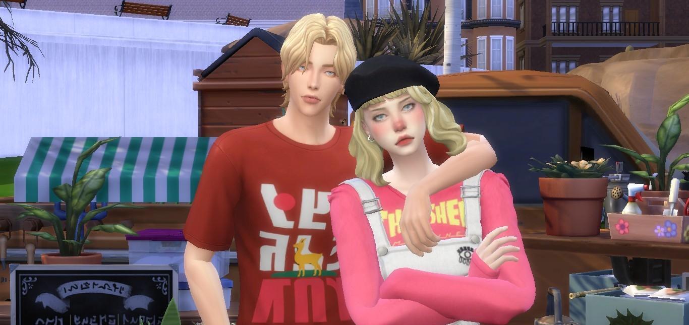 ea原创人物——画家和她的小奶狗