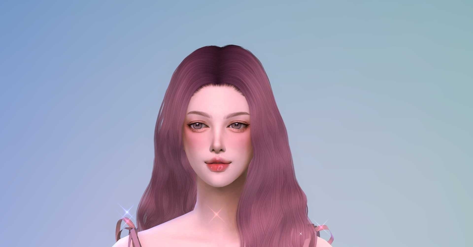 原创人物——粉红色的萌妹