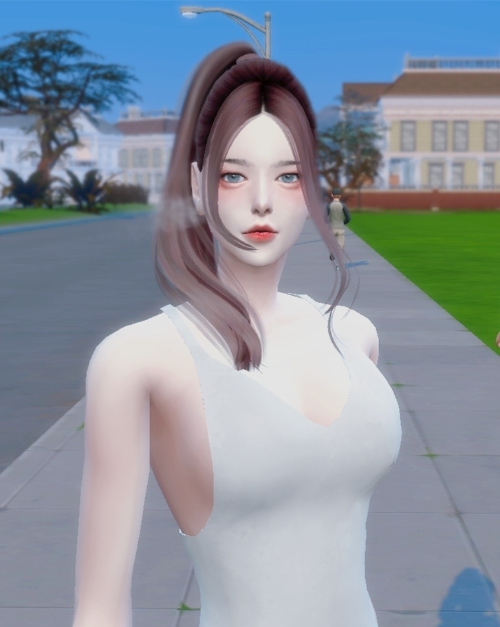 一个可爱的韩风小姐姐