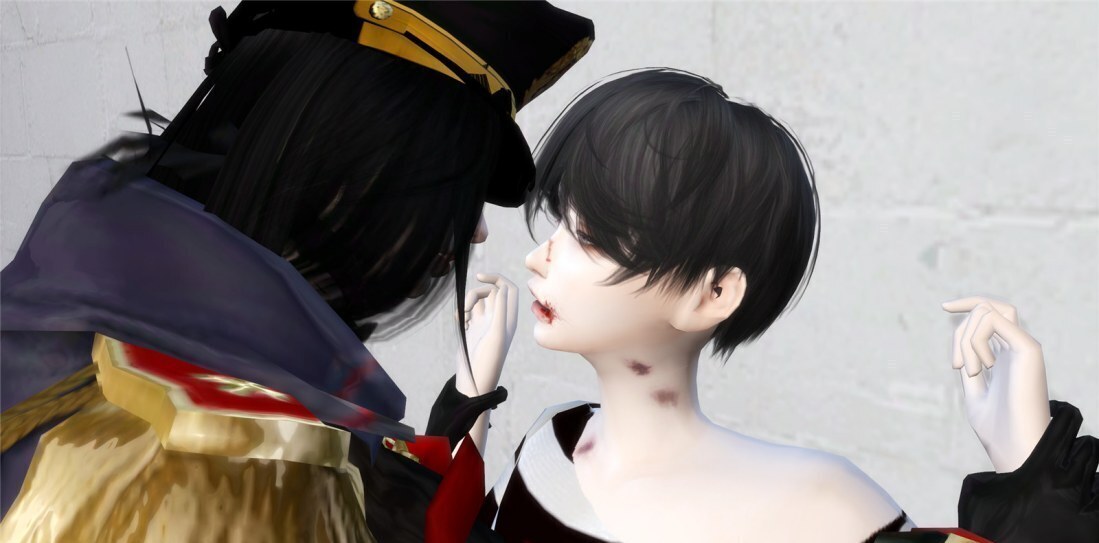 “你是我的女王。”一对正经百合