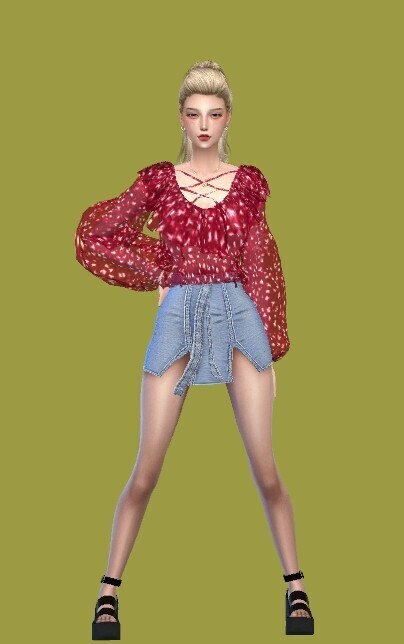 漂亮的小姐姐再分享給大家-坎蒂絲，有8套服饰