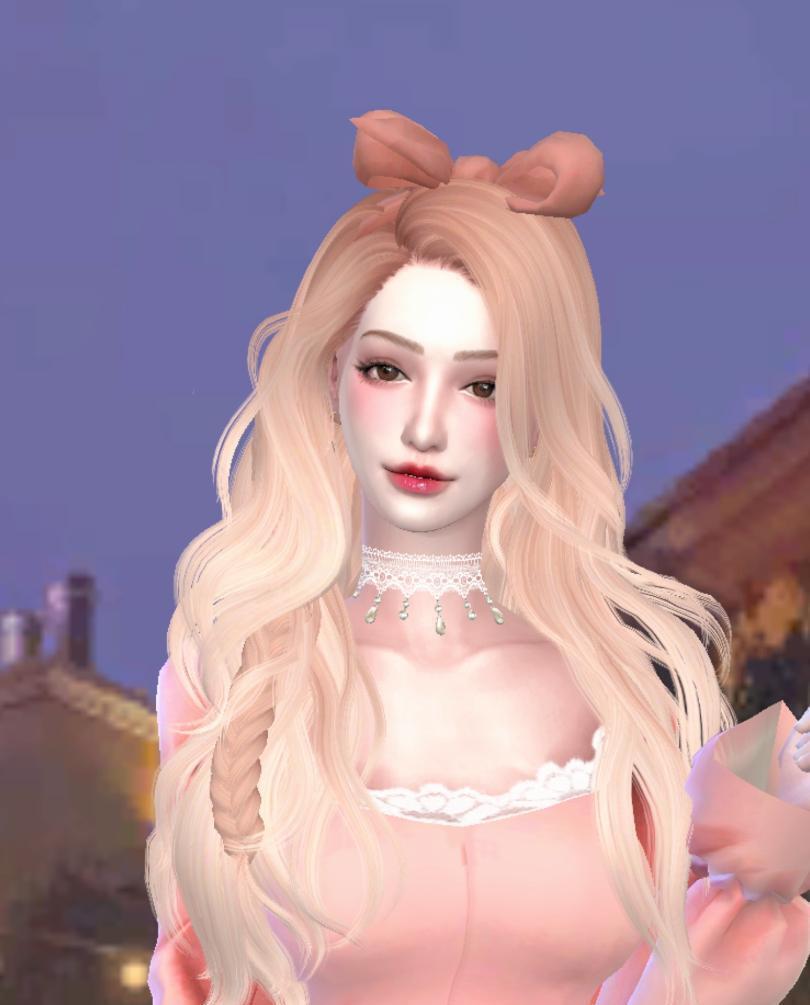 捏的第一个女娃——粉粉嫩嫩