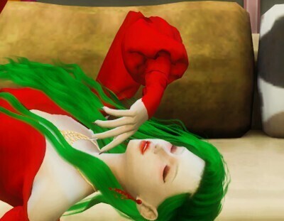 /人物分享/ 精致绿发性感姐姐